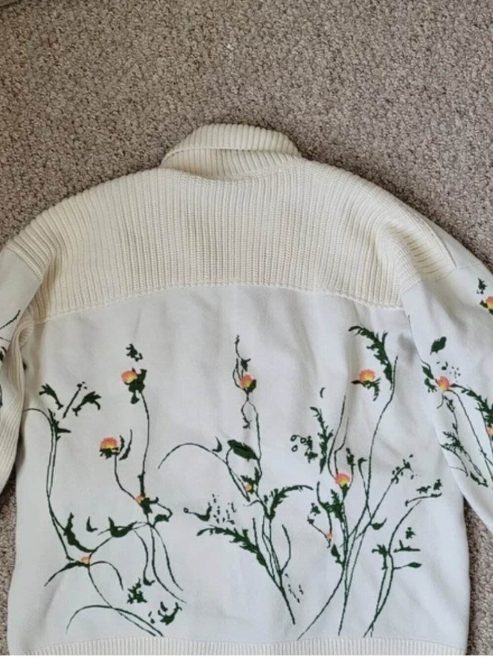 Anthropologie Floral Cardigan size M P - Picture 7 of 8